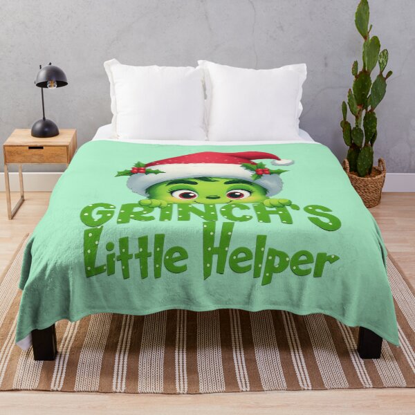Item preview, Grinch’s Little Helper – Cute Christmas Kid designed and sold by Vicky021.