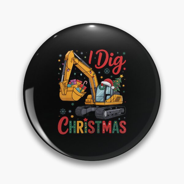 Artikelvorschau, Lustiges Bagger-Weihnachtsdesign für Kinder entworfen und verkauft von LavetaCatherine.