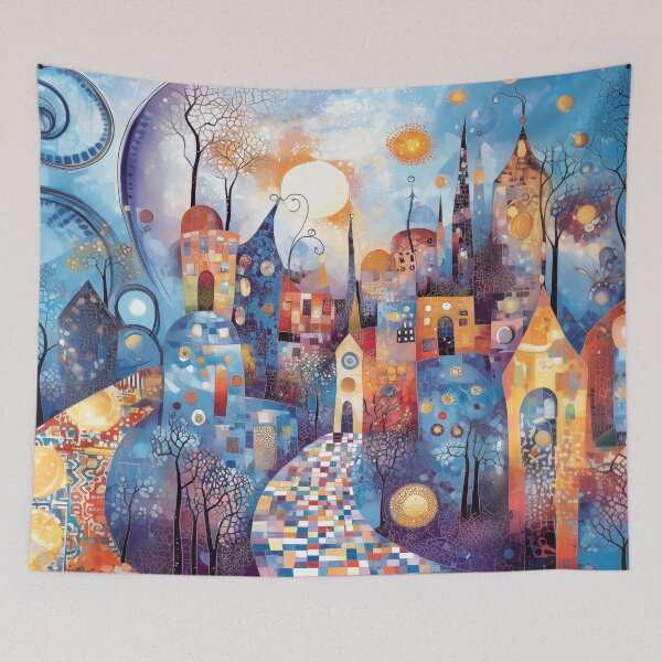 Item preview, Dreamscape Mosaic City designed and sold by makimaki-unko.