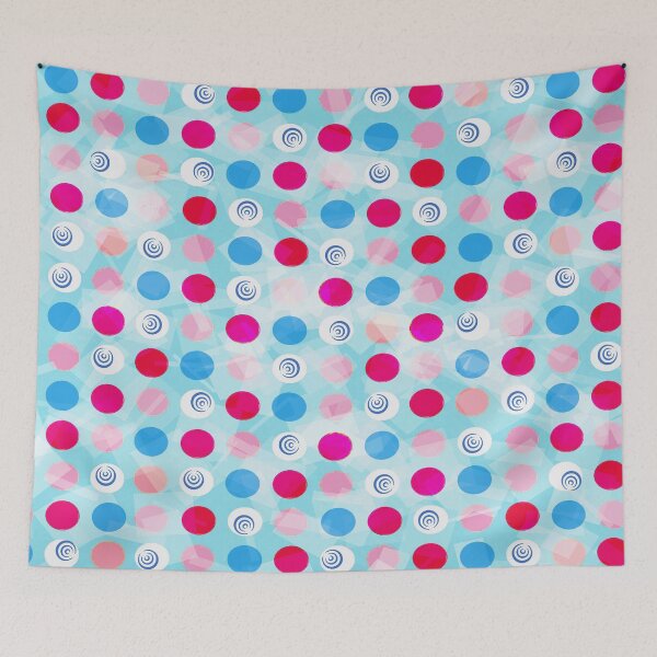 Item preview, Colordots on turquoise designed and sold by JustLagoons.