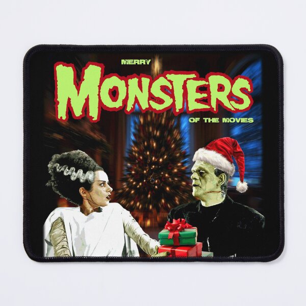 Item preview, Merry Monsters of the Movies Franky and Bride Secret Santa designed and sold by 90snerd.