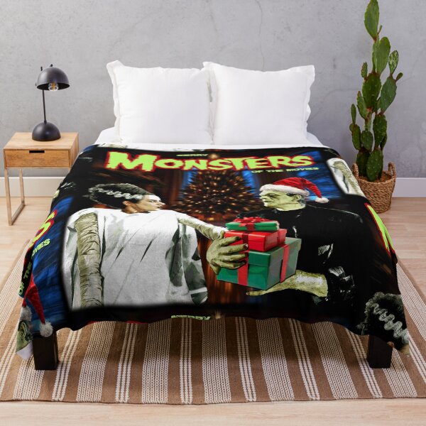Item preview, Merry Monsters of the Movies Franky and Bride Secret Santa designed and sold by 90snerd.