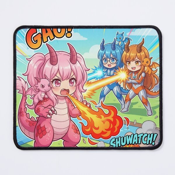 Item preview, Kaiju Dragon Maid vs Ultraman Sisters designed and sold by DomeGeekArt.
