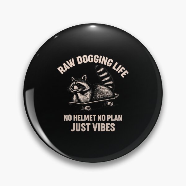 Item preview, Just Raw Dogging Life Punny Mental Health Humor Stressed Out designed and sold by ChantelNicole.