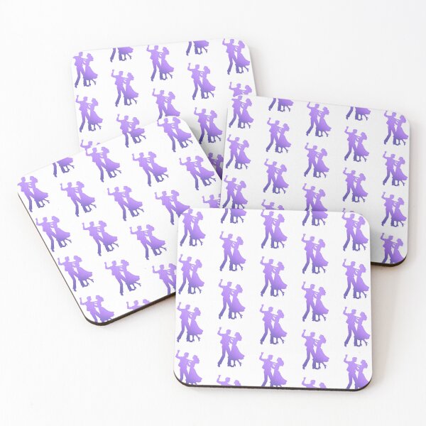 Item preview, A couple performing a ballroom dance_4_Purple paint_Side view designed and sold by Aariq.