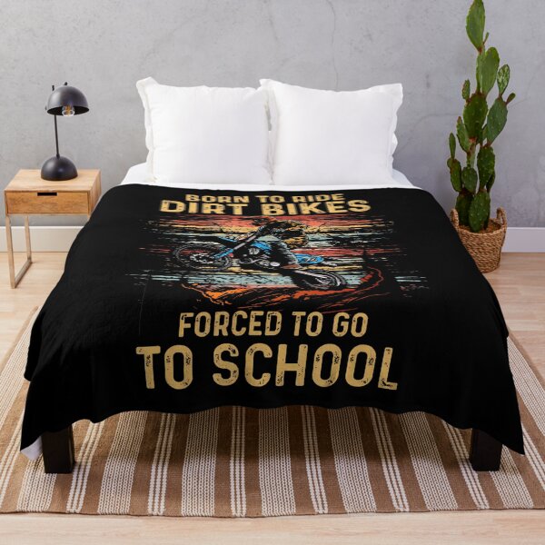 Item preview, Born To-Ride Dirt Bike Forced To Go To School Motocross Love designed and sold by MonicaSophie.