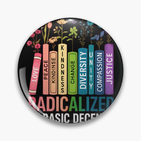 Item preview, Radicalized by Basic Decency – Books & Flowers Equality designed and sold by johnfitz-tee.