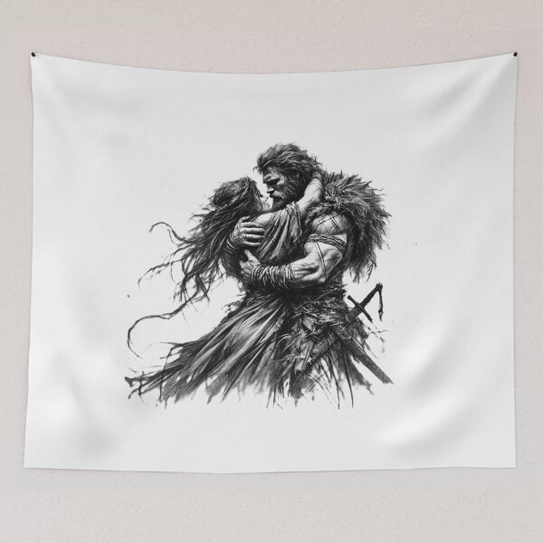Item preview, Celtic Embrace – Warrior and His Beloved designed and sold by CelticSoulShop.