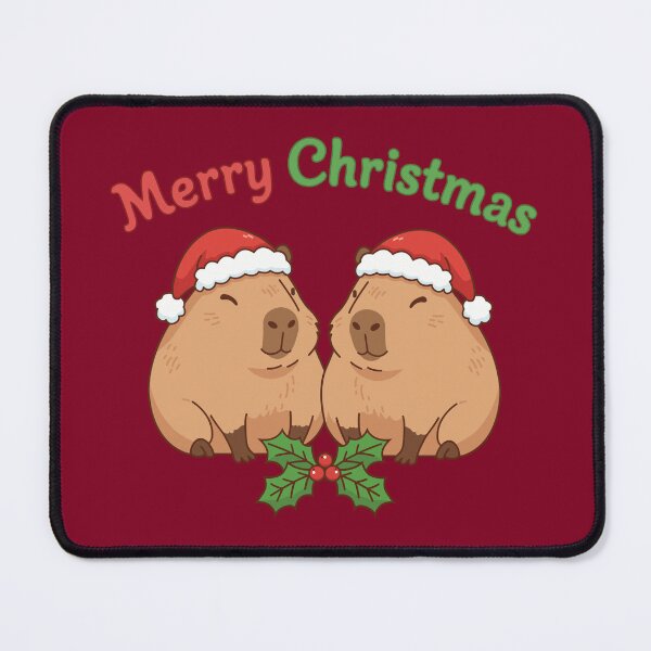 Item preview, Merry Christmas Capybara designed and sold by DesignPotion.