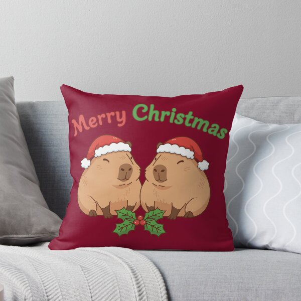 Item preview, Merry Christmas Capybara designed and sold by DesignPotion.