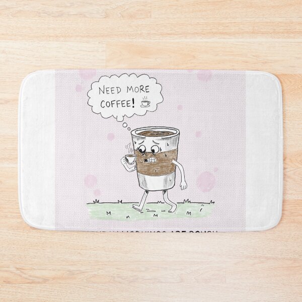 Item preview, Monday Morning Coffee Struggle – Funny Relatable Coffee Humor Quote designed and sold by Popstudio85.