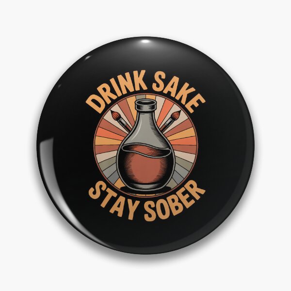 Artikelvorschau, Lustiges Zitat zum Thema Sake trinken und nüchtern bleiben (Vintage-Japanischer Humor) entworfen und verkauft von GraceShelley.