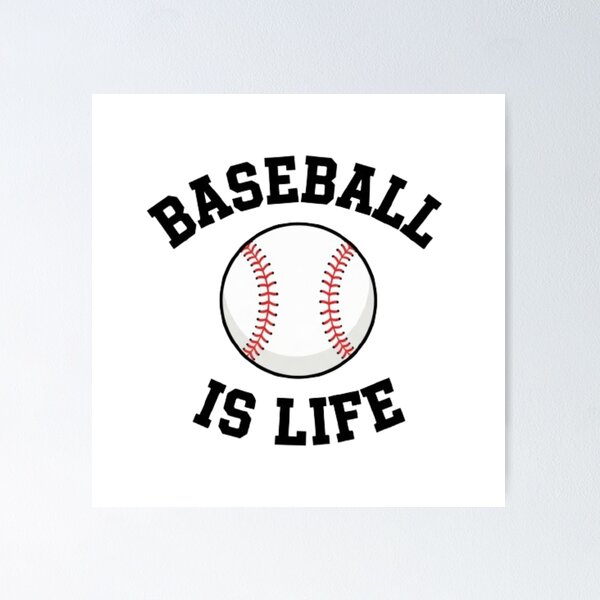 Item preview, Baseball Is Life WB designed and sold by TiffanyTTees.