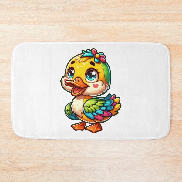 Item preview, Cute Colorful Duck Sticker – Kawaii Baby Duck Art, Adorable Duckling Illustration designed and sold by LunaPixelStudio.