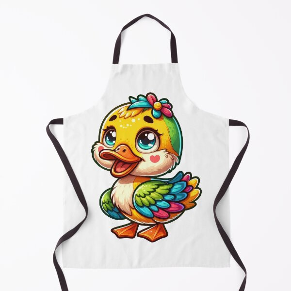 Item preview, Cute Colorful Duck Sticker – Kawaii Baby Duck Art, Adorable Duckling Illustration designed and sold by LunaPixelStudio.