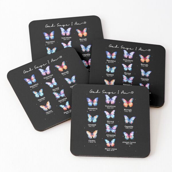 Item preview, God Say I Am Faith Bible Verse Religious Christian Butterfly designed and sold by GraceShelley.
