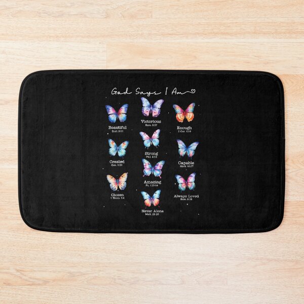 Item preview, God Say I Am Faith Bible Verse Religious Christian Butterfly designed and sold by GraceShelley.