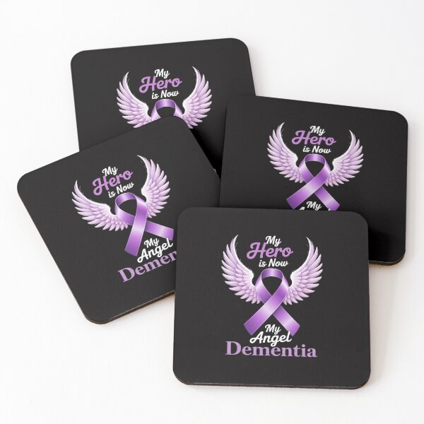 Item preview, My Hero is Now My Angel Dementia Awareness Ribbon Support designed and sold by GalaFunny.