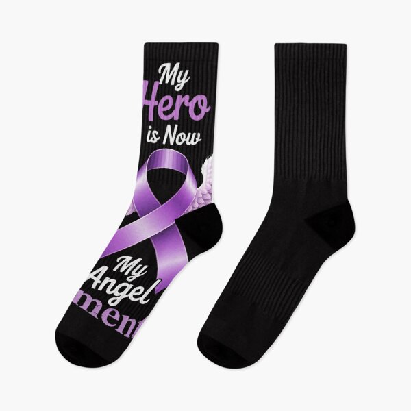 Item preview, My Hero is Now My Angel Dementia Awareness Ribbon Support designed and sold by GalaFunny.