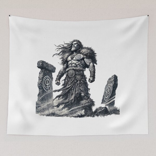 Item preview, The Celtic God – Guardian of the Stones designed and sold by CelticSoulShop.