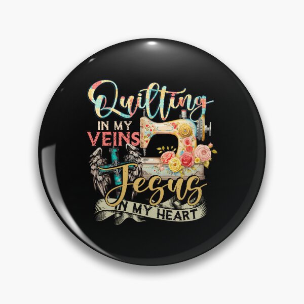 Item preview, Quilting In My Veins Jesus In My Heart Shirt Funny Quilters designed and sold by GraceShelley.
