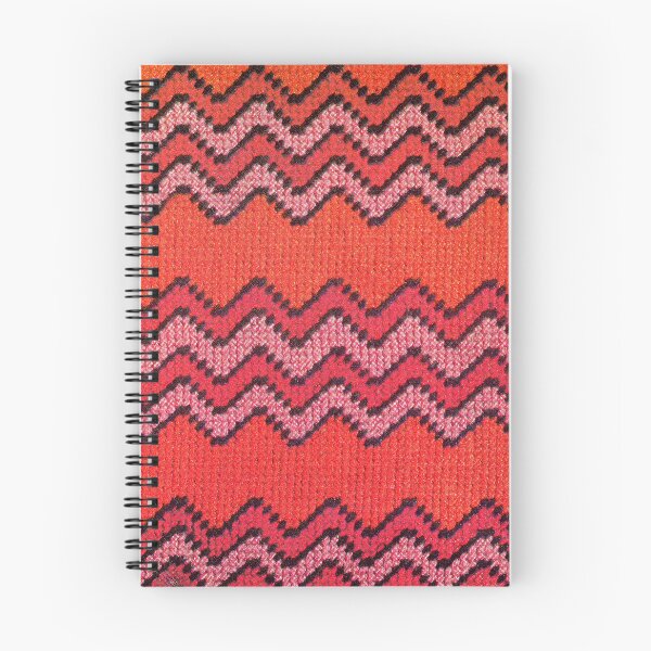 Item preview, Retro Needlepoint Pattern Red Pink Orange Crossstich designed and sold by The Sticker Bureau.