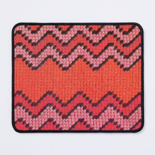 Item preview, Retro Needlepoint Pattern Red Pink Orange Crossstich designed and sold by The Sticker Bureau.