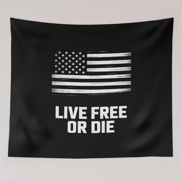 Item preview, Live Free or Die 2nd Amendment American Flag designed and sold by RustsyMin.