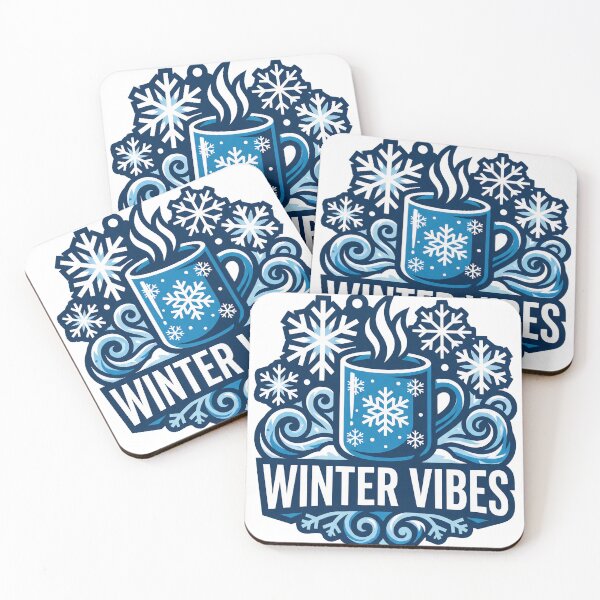 Item preview, Winter Vibes Cozy Mug and Snowflakes Tee designed and sold by Quillway.
