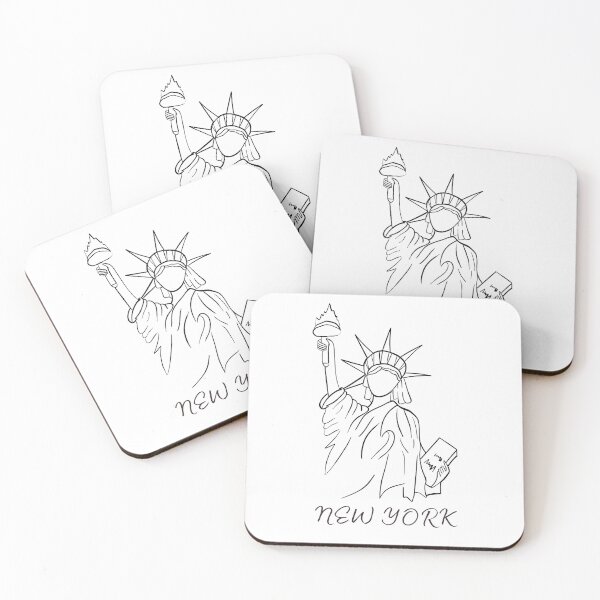 Item preview, New York Liberty Silhouette | Urban Minimal Design designed and sold by A1MarketDesigne.