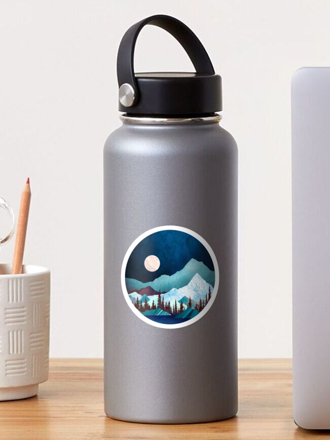 Thumbnail 1 of 3, Sticker, Moon Bay designed and sold by spacefrogdesign.