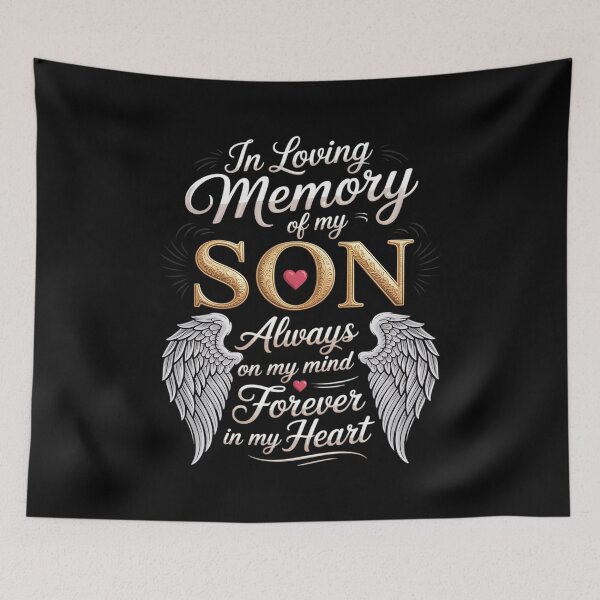 Item preview, In Loving Memory of My Son Memorial designed and sold by RustsyMin.