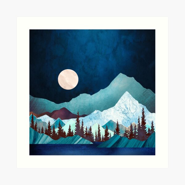 Moon Bay Art Print