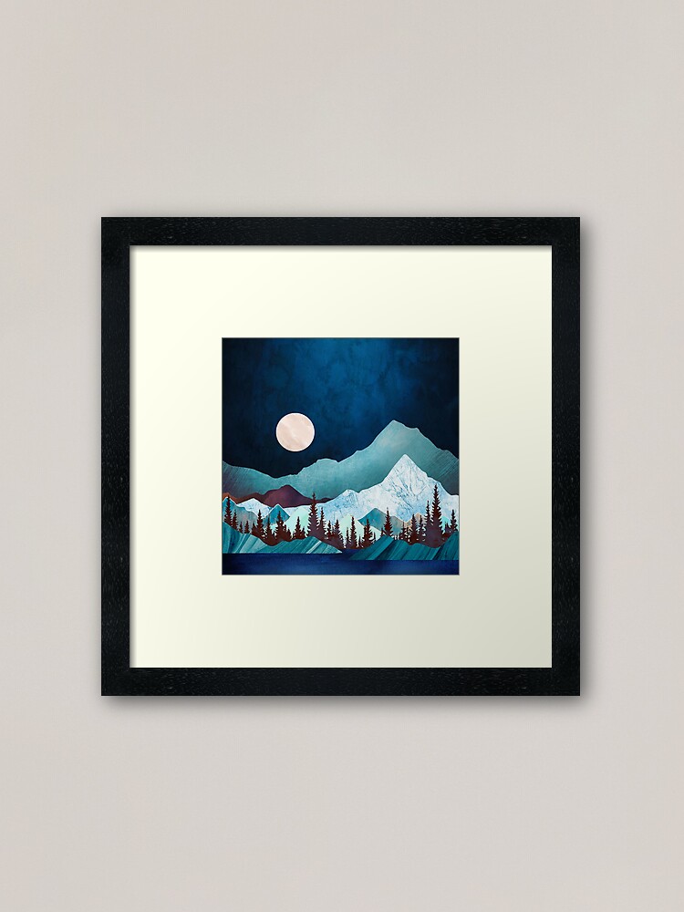 Alternate view of Moon Bay Framed Art Print