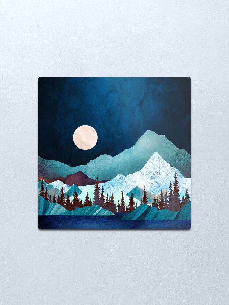 Alternate view of Moon Bay Metal Print