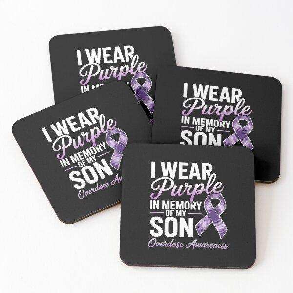 Item preview, I Wear Purple In Memory Of My Son Overdose Awareness designed and sold by RustsyMin.