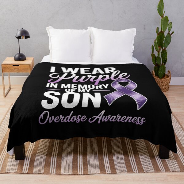 Item preview, I Wear Purple In Memory Of My Son Overdose Awareness designed and sold by RustsyMin.