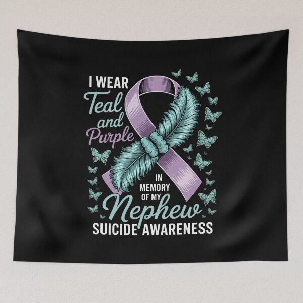 Item preview, I Wear Teal Purple In Memory Of My Nephew Suicide Awareness designed and sold by RustsyMin.