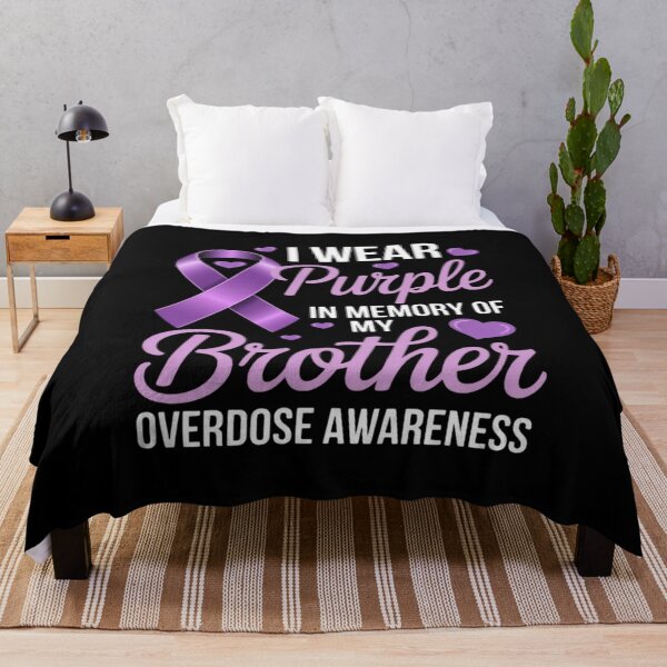 Item preview, I Wear Purple In Memory Of My Brother Overdose Awareness designed and sold by RustsyMin.