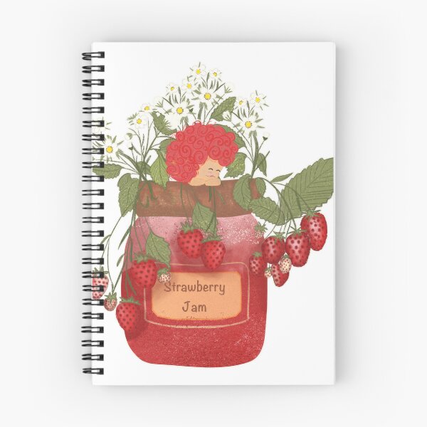 Item preview, Strawberry Jam Jar with Cute Girl designed and sold by Dintheo.