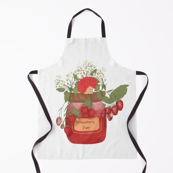 Item preview, Strawberry Jam Jar with Cute Girl designed and sold by Dintheo.