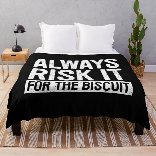 Item preview, Always Risk It For The Biscuit - Funny Motivational Word Novelty Gift designed and sold by kamalasyakila.
