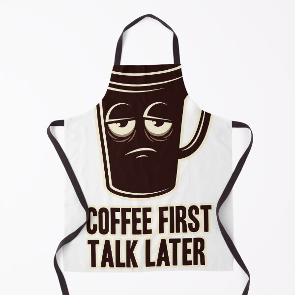 Item preview, Coffee First Talk Later Funny Tired Meme Tee designed and sold by Quillway.
