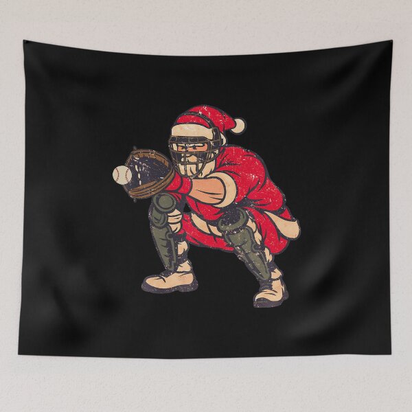 Item preview, Santa Claus Playing Baseball Xmas Holiday Funny Christmas designed and sold by PatriciaKelsey.