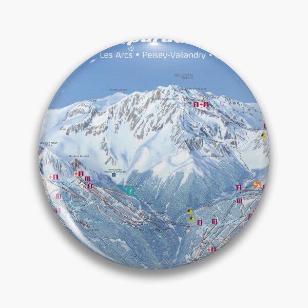 Item preview, Paradiski Ski Map (2014) designed and sold by fungus50.