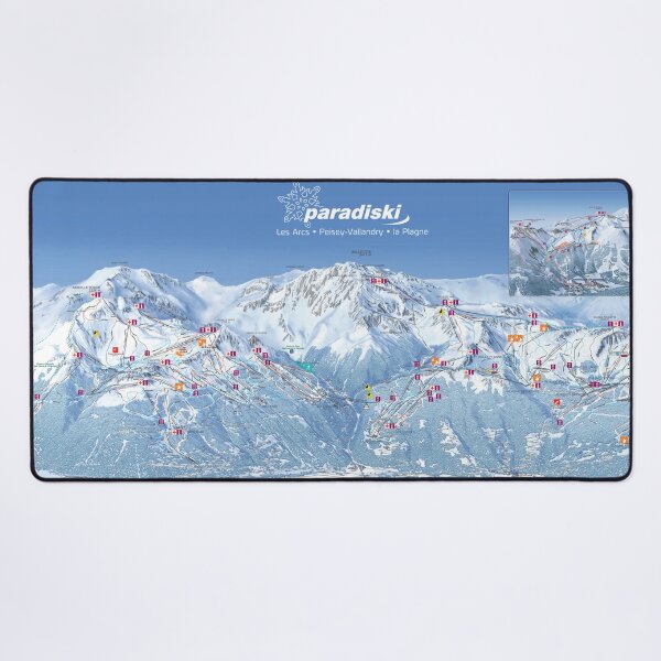 Item preview, Paradiski Ski Map (2014) designed and sold by fungus50.