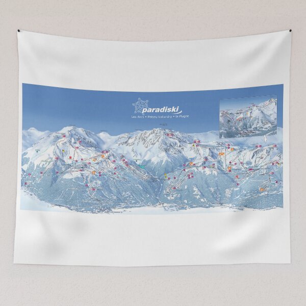 Item preview, Paradiski Ski Map (2014) designed and sold by fungus50.