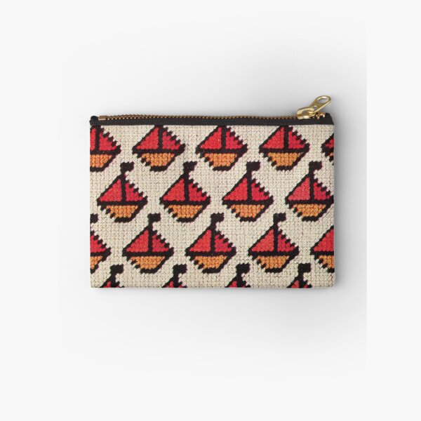 Item preview, Retro Sailboat Needlepoint Pattern 70s Vintage Crossstich designed and sold by The Sticker Bureau.