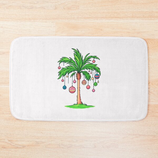 Item preview, Tropical Palm Tree Christmas Lights Funny Holiday Decor Island Beach Vibe Colorful Ornament Design for Summer Lovers designed and sold by johnfitz-tee.