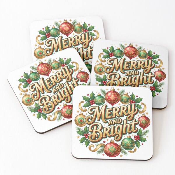 Item preview, Merry and Bright Vintage Christmas Ornaments Tee designed and sold by Quillway.